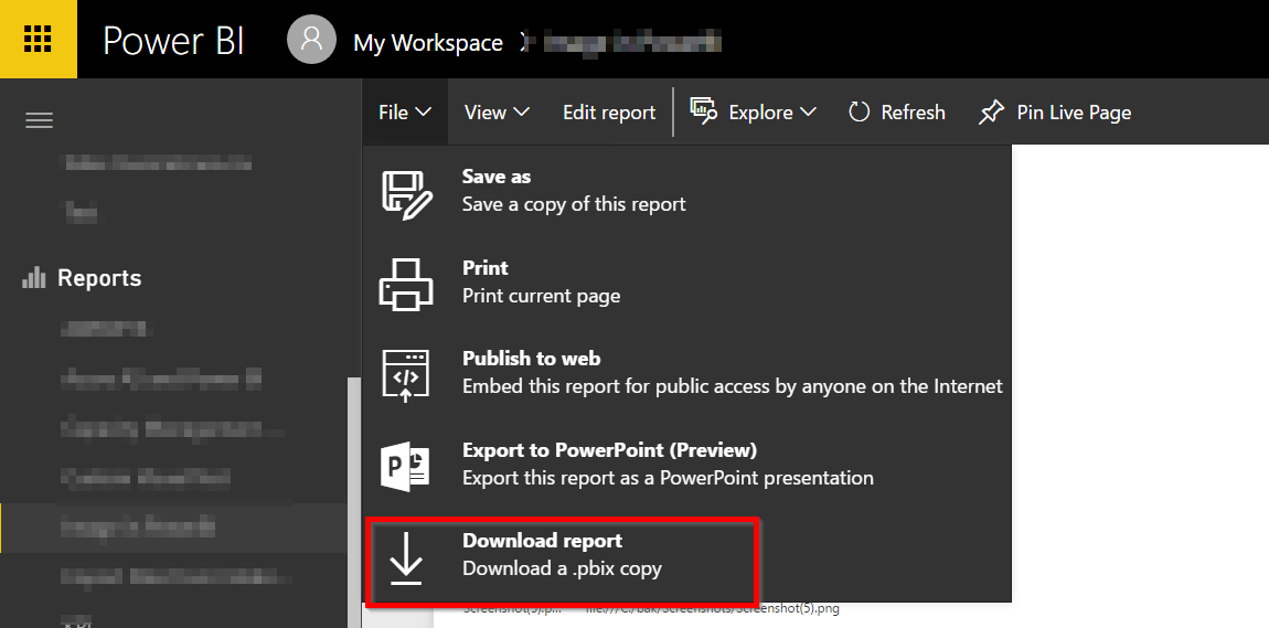 Download Power Bi Reports From Power Bi Service