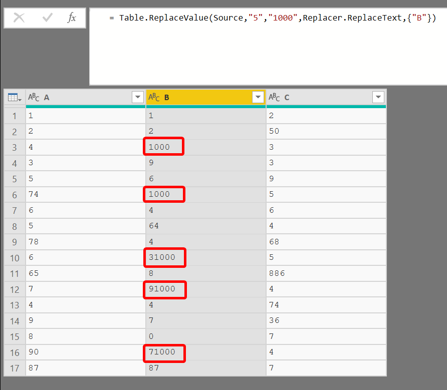 Replace Values in Power Query