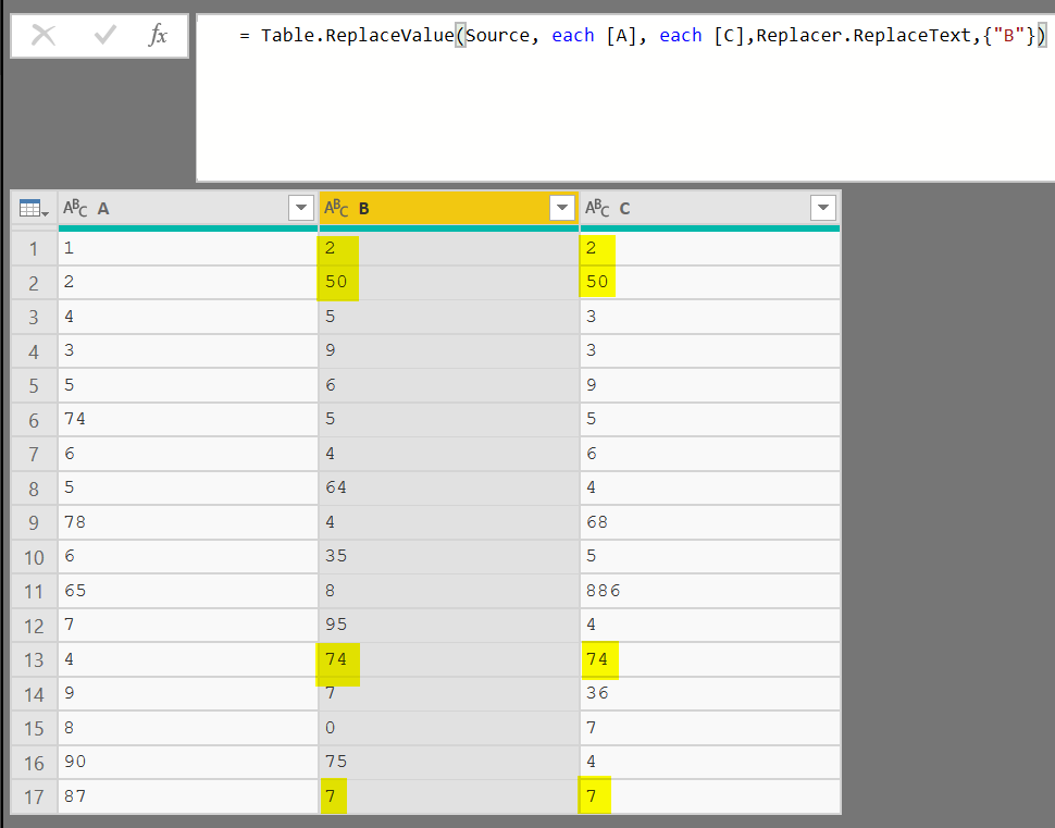 Conditionally replace values in Power Query