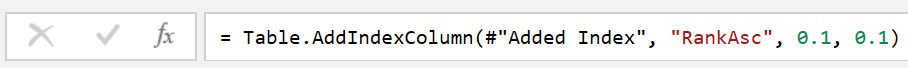 Using Table.AddIndexColumn function in Power Query with decimal values