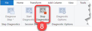 Stop Diagnostics in Power BI